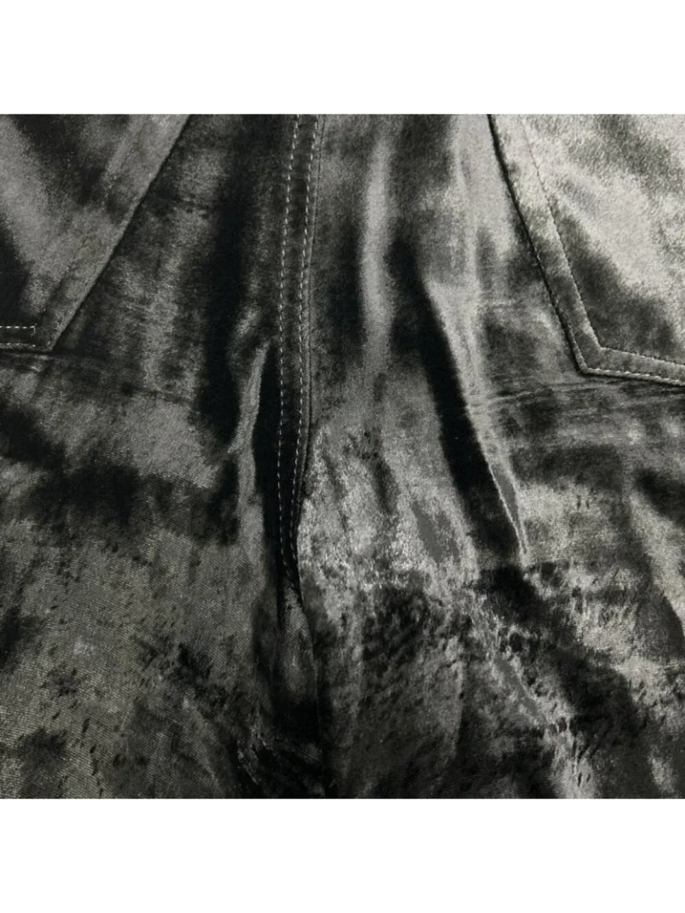 Saint Laurent Paris Velvet Wide Pants Black 28